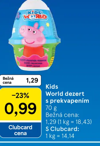 Kids World Dezert s prekvapením