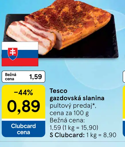 Tesco Gazdovská slanina