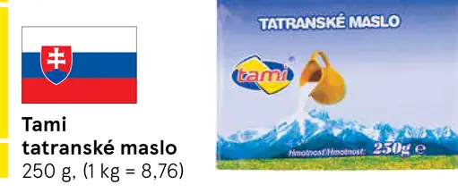 Tami Tatranské maslo
