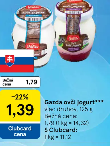 Gazda ovčí jogurt