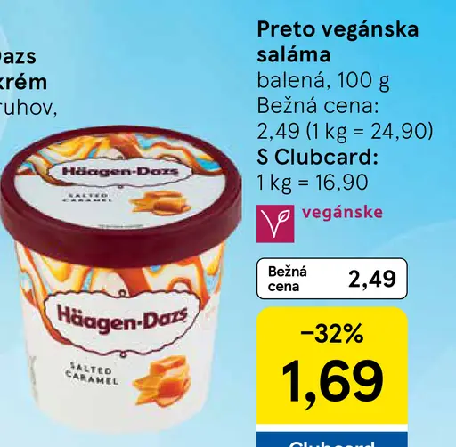 Häagen-Dazs mrazený krém