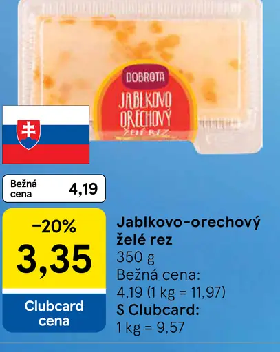 Dobrota Jablkovo-orechový želé rez