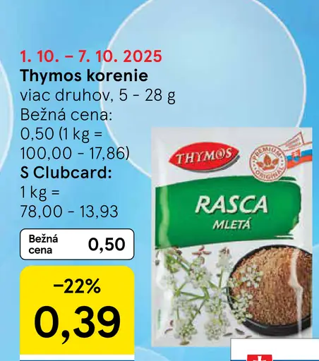 Thymos Korenie