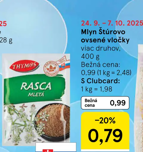 Mlyň Štúrovo ovsené vločky