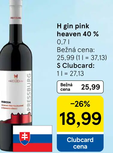 H gin pink heaven 40 %