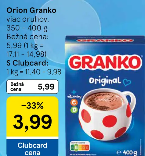 Orion Granko instantné kakao