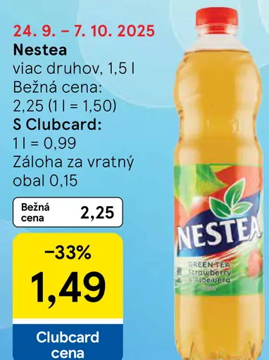 Nestea Ľadový čaj s príchuťou broskyne