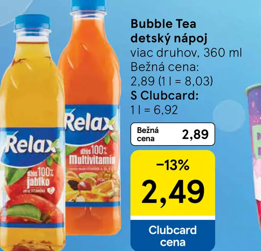 Bobble Bubble Tea detský nápoj