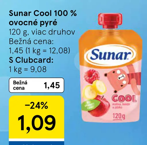 Sunar Cool 100 % ovocné pyré