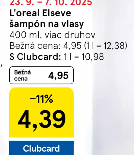 L'Oreal Elseve šampón na vlasy
