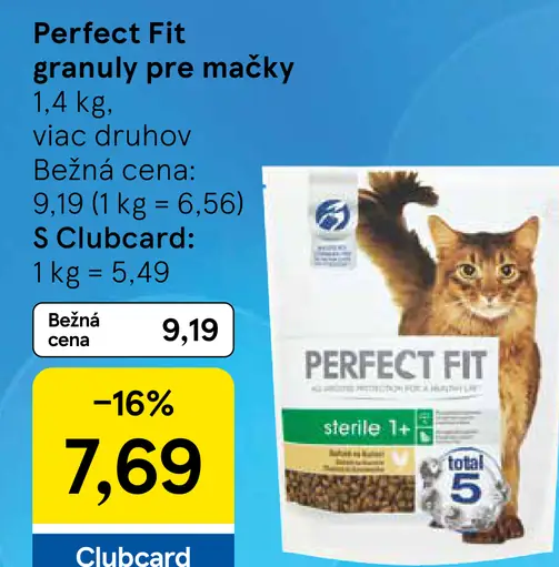 Perfect Fit granuly pre mačky