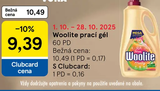 Woolite prací gél