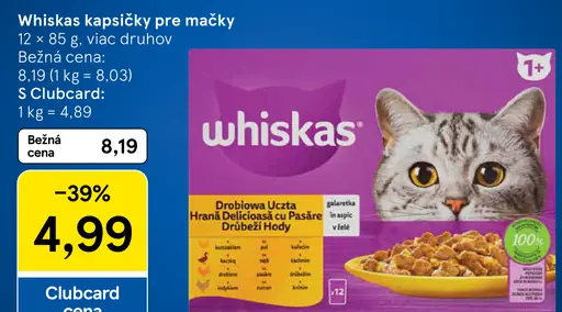 Whiskas Kapsičky pre mačky