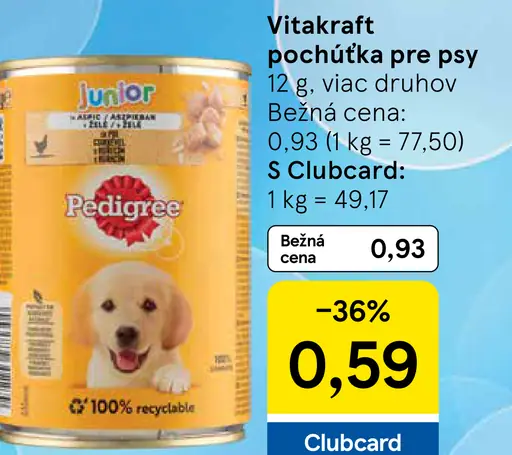 Pedigree Junior mokré krmivo pre psy