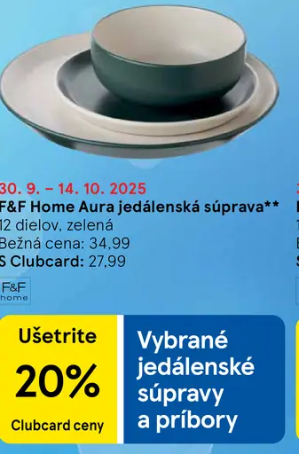 F&F Home Aura jedálenská súprava