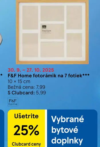 F&F Home foto rámik na 7 fotiek