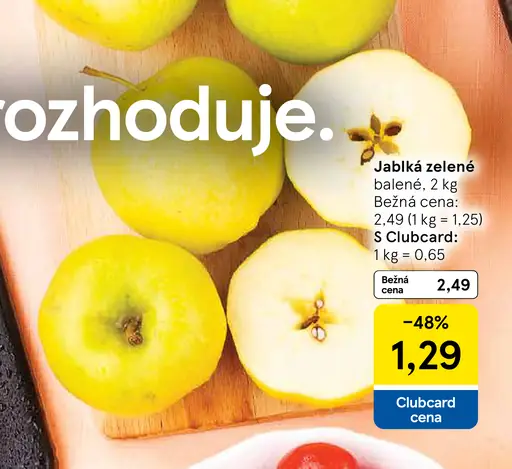Jablká zelené