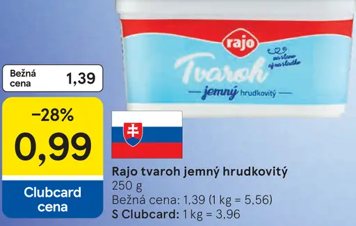 Rajo Tvaroh jemný hrudkovitý