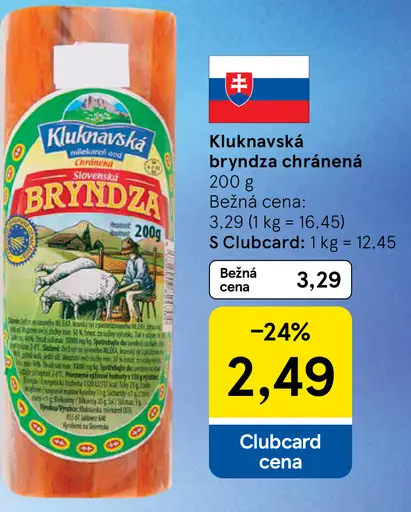 Kluknavská bryndza chránená