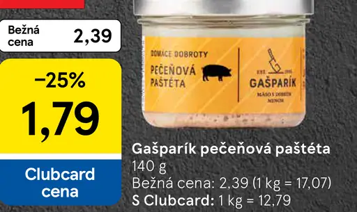 Gašparík pečeňová paštéta