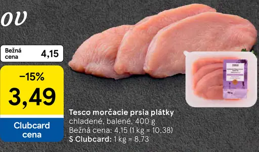 Tesco morčacie prsia plátky