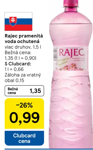 Rajec Pramenitá voda sýtená
