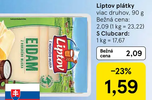 Liptov plátky Eidam