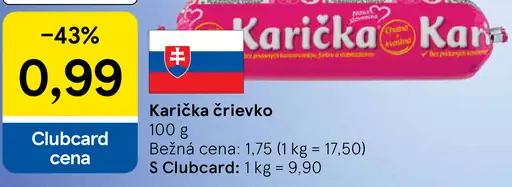 Karička črievko
