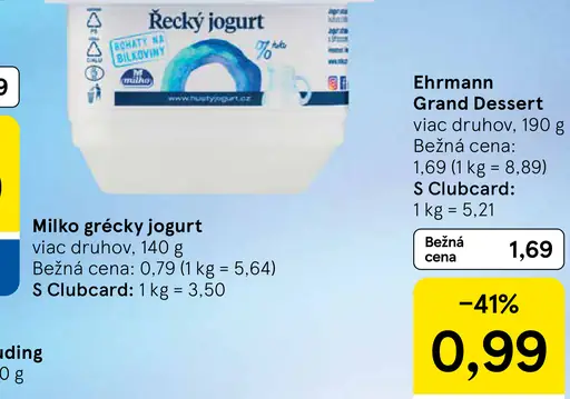 Milko Grécky jogurt biely