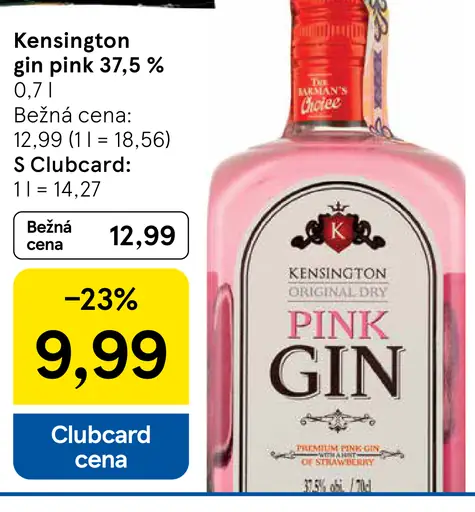 Kensington gin pink 37,5 %