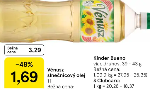 Vénusz Slnečnicový olej
