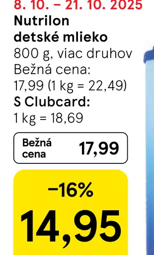 Nutrilon detské mlieko