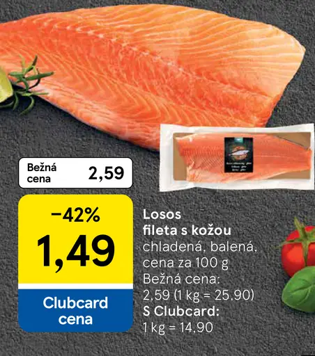 Losos fillet s kožou