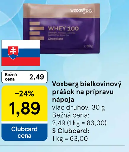 Voxberg bielkovinový prášok na prípravu nápoja