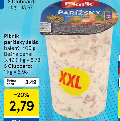 Piknik Parížsky lahôdkový šalát
