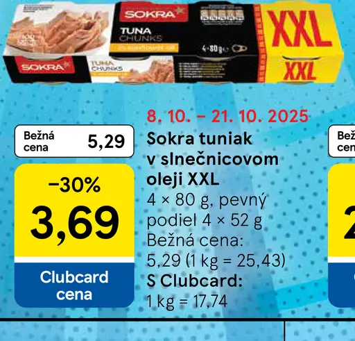 Sokra tuniak v slnečnicovom oleji XXL