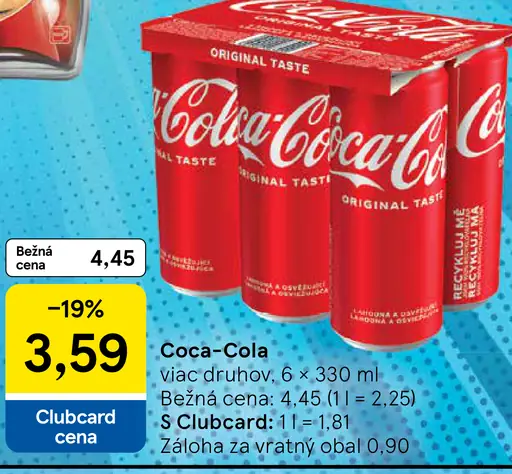 Coca-Cola plechovka