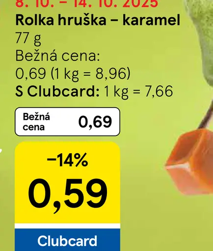 Rolka hruška-karamel