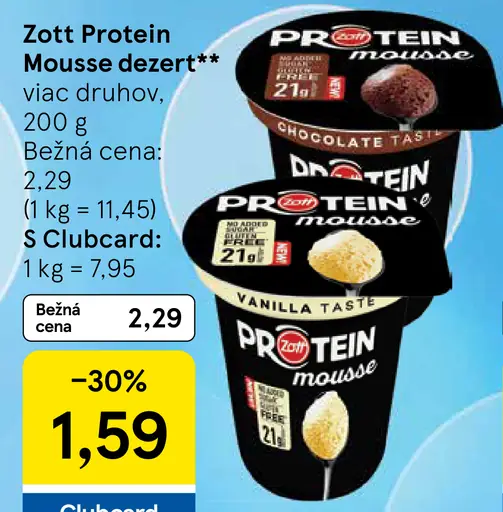 Zott Protein Mousse dezert
