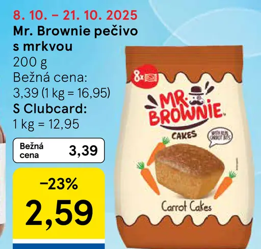 Mr. Brownie pečivo s mrkvou