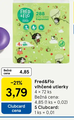 Fred&Flo vlhčené utierky