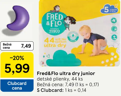 Fred&Flo ultra dry junior detské plienky