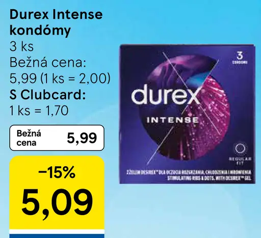 Durex Intense kondómy