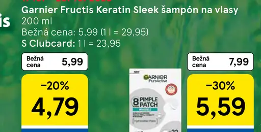 Garnier Fructis Keratin Sleek šampón/kondicionér
