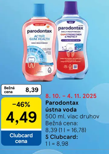 Parodontax ústna voda