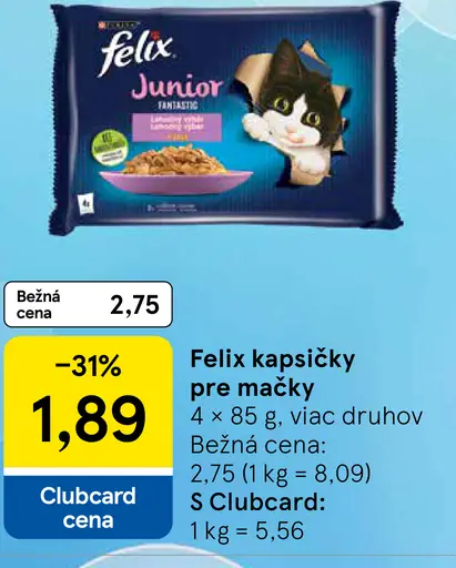 Felix kapsičky pre mačky