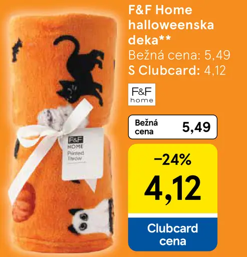 F&F Home halloweenska deka