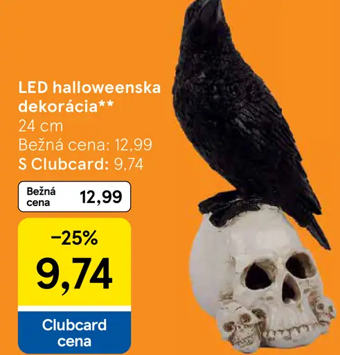LED halloweenska dekorácia