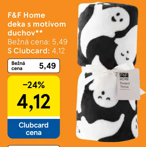 F&F Home deka s motívom duchov
