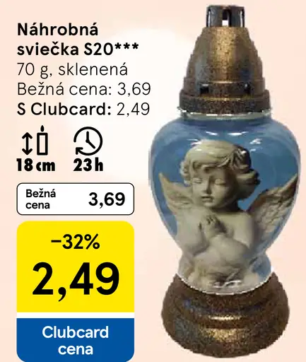 Náhrobná sviečka S20